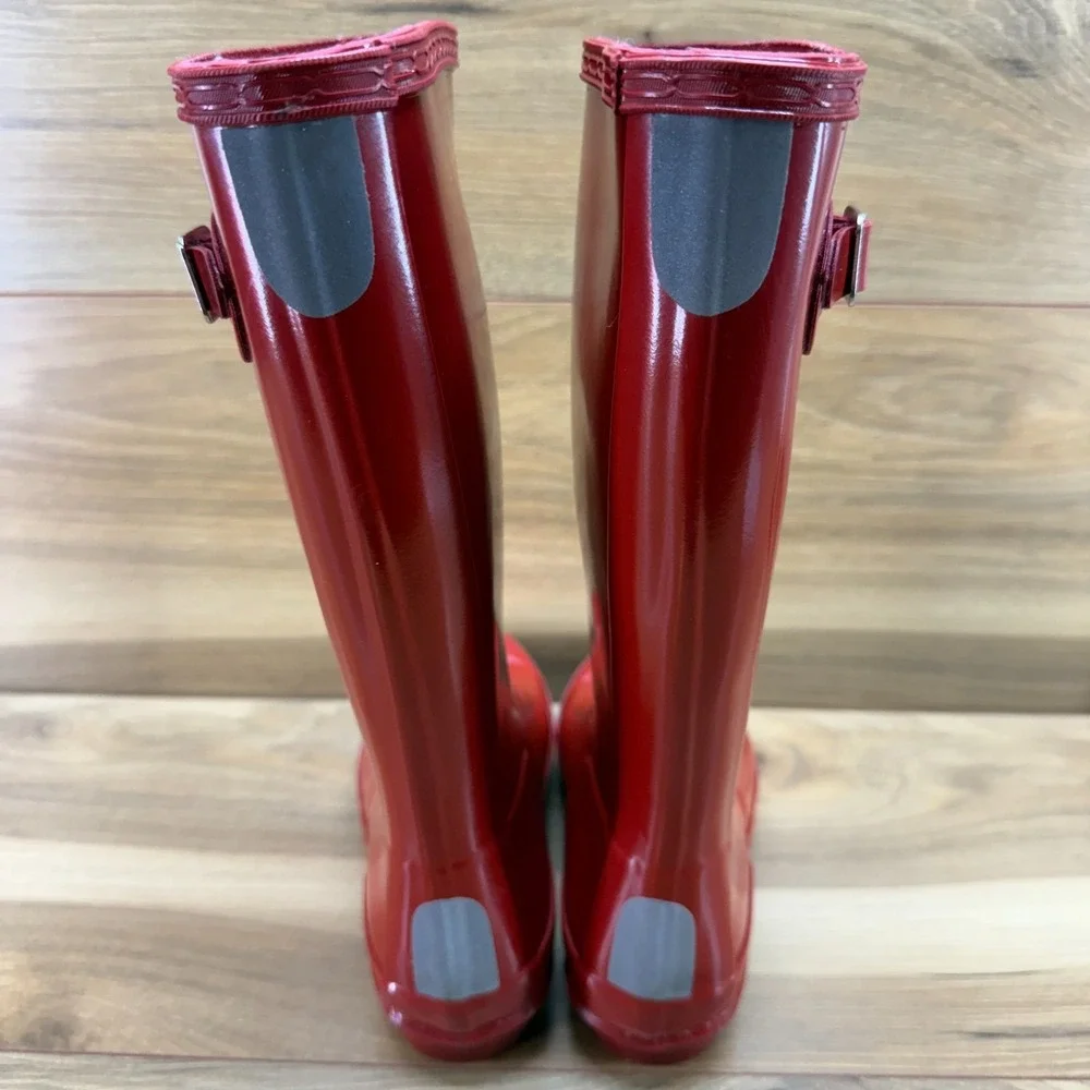 Hunter Original Gloss Tall Kids Boots Girls 2 UK 13 Wellington Waterproof Rain